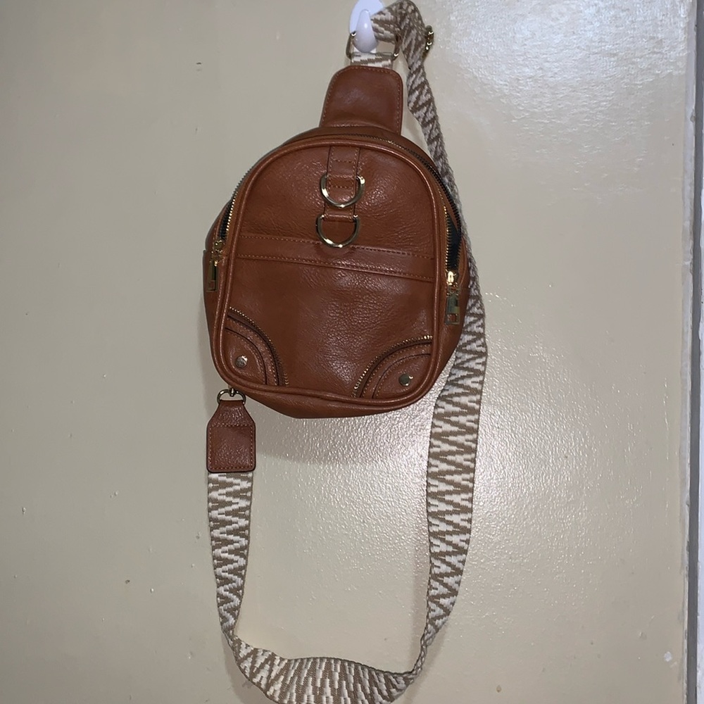 Brown one strap purse